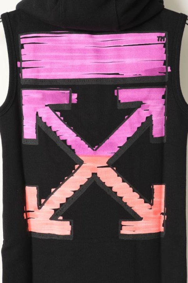 画像4: 【 30%OFF セール58,300円→40,810円】 Off-white オフホワイト MAKER HOODIE TANK{0MAC010R21FLE001-BK-BAS} (4)
