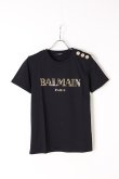 画像1: {SOLD}BALMAIN バルマン BF1 T-SHIRTS SS 3 BTN METALLIC LOGO{0111350I366-EAD-BJS} (1)