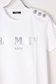 画像2: {SOLD}BALMAIN バルマン BF1 T-SHIRTS SS 3 BTN METALLIC LOGO{0111350I366-GAC-BJS} (2)