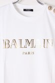 画像3: {SOLD}BALMAIN バルマン BF1 T-SHIRTS SS 3 BTN METALLIC LOGO{0111350I366-GAD-BJS} (3)