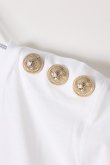 画像4: {SOLD}BALMAIN バルマン BF1 T-SHIRTS SS 3 BTN METALLIC LOGO{0111350I366-GAD-BJS} (4)