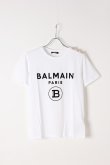 画像1: {SOLD}BALMAIN バルマン BF1 T-SHIRTS SS 3 BTN FLOCKY LOGO{0111350I386-GAB-BJS} (1)