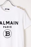 画像2: {SOLD}BALMAIN バルマン BF1 T-SHIRTS SS 3 BTN FLOCKY LOGO{0111350I386-GAB-BJS} (2)