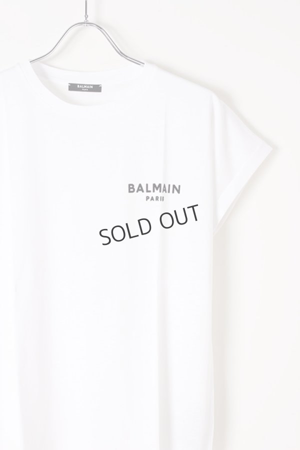 画像2: {SOLD}BALMAIN バルマン BF1 T-SHIRTS FLOCKY S-LOGO{0111351I382-GAB-BJS} (2)