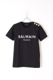 画像1: {SOLD}BALMAIN バルマン BF1 T-SHIRTS SS 3 BTN EMBROIDERY LOGO{0111553P036-EAB-BJS} (1)