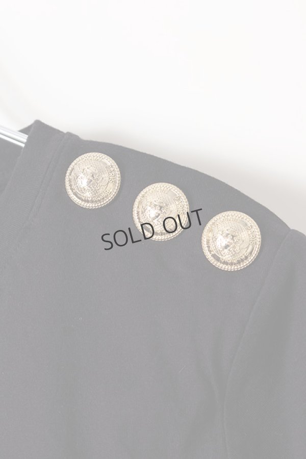 画像4: {SOLD}BALMAIN バルマン BF1 T-SHIRTS SS 3 BTN EMBROIDERY LOGO{0111553P036-EAB-BJS} (4)