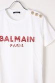 画像2: {SOLD}BALMAIN バルマン BF1 T-SHIRTS SS 3 BTN EMBROIDERY LOGO{0111553P036-GBQ-BJS} (2)