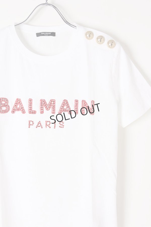 画像2: {SOLD}BALMAIN バルマン BF1 T-SHIRTS SS 3 BTN EMBROIDERY LOGO{0111553P036-GBQ-BJS} (2)