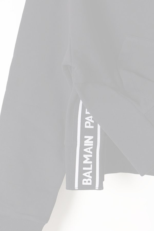 画像3:   BALMAIN バルマン BF1 C&S HOODIE SHORT S-LOGO{0113792I383-EAB-BJS} (3)