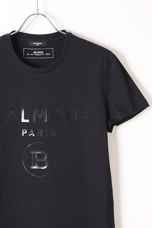 画像2: 【 30%OFF セール53,900円→37,730円】 BALMAIN バルマン BH1 T-SHIRTS BALMAIN STAMP SIL{-BJS} (2)