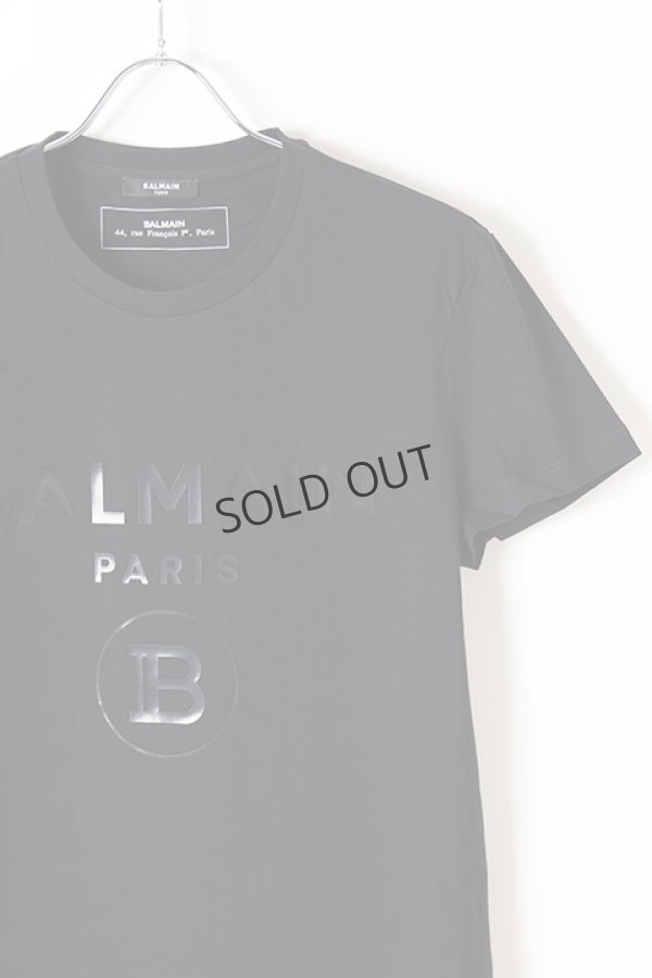 画像2: {SOLD}BALMAIN バルマン BH1 T-SHIRTS BALMAIN STAMP SIL{-BJS} (2)