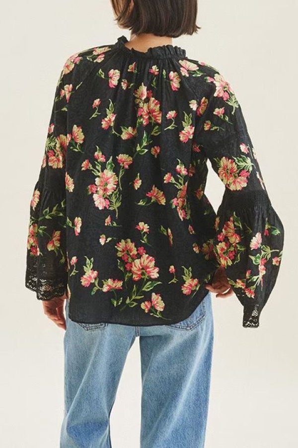 画像3: 【 40%OFF セール36,300円→21,780円】 グレースコンチネンタル|GRACE CONTINENTAL フラワー刺繍トップ {-BCS} (3)