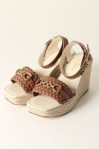 画像1: {SOLD}グレースコンチネンタル｜GRACE CONTINENTAL ビット付ウェッジサンダル{-BCS} (1)