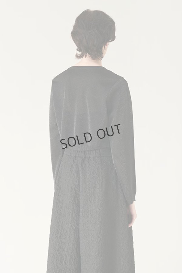 画像3: {SOLD}グレースコンチネンタル|GRACE CONTINENTAL  ラメシアーショートニットカーディガン{-BDA} (3)