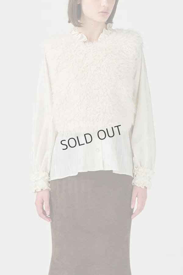 画像1: {SOLD}グレースコンチネンタル｜GRACE CONTINENTAL  ショートファーベスト {-BDA} (1)