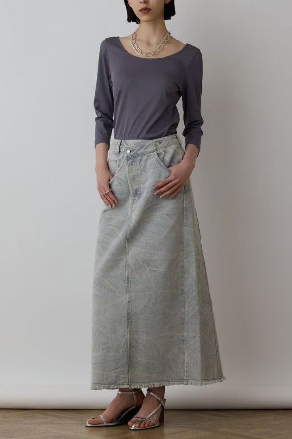 画像4: 【 40%OFF セール34,100円→20,460円】 グレースコンチネンタル|GRACE CONTINENTAL  ピグメントタイトスカート{-BES} (4)