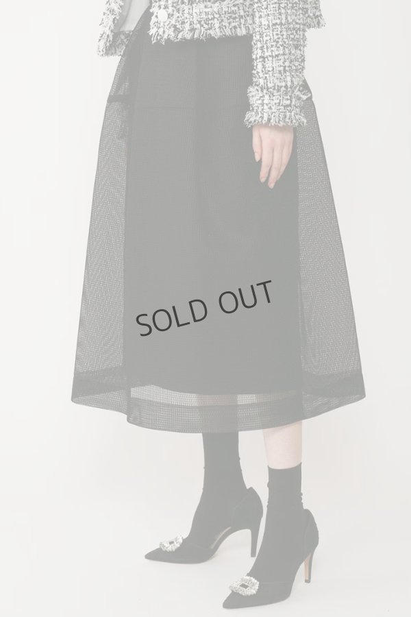 画像1: {SOLD}グレースコンチネンタル｜GRACE CONTINENTAL  ダンボールメッシュスカート{-BES} (1)