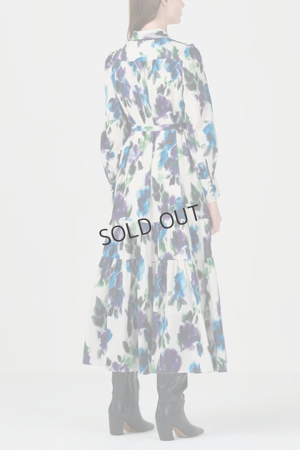 画像2: {SOLD}グレースコンチネンタル|GRACE CONTINENTAL  フラワープリントティアードワンピース{-BDA} (2)