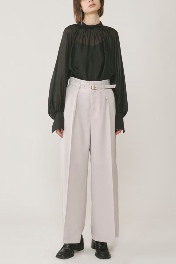 画像5: 【 40%OFF セール31,900円→19,140円】 グレースコンチネンタル|GRACE CONTINENTAL  シアーボウタイブラウス{-BES} (5)