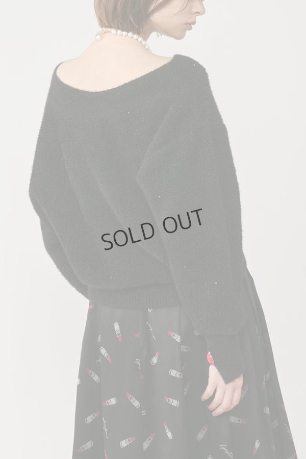 画像3: {SOLD}グレースコンチネンタル|GRACE CONTINENTAL  ラメリップニットトップ{-BES} (3)