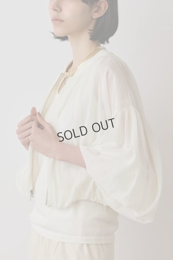 画像4: {SOLD}グレースコンチネンタル｜GRACE CONTINENTAL  シアーニットバルーンジャケット{-BES} (4)