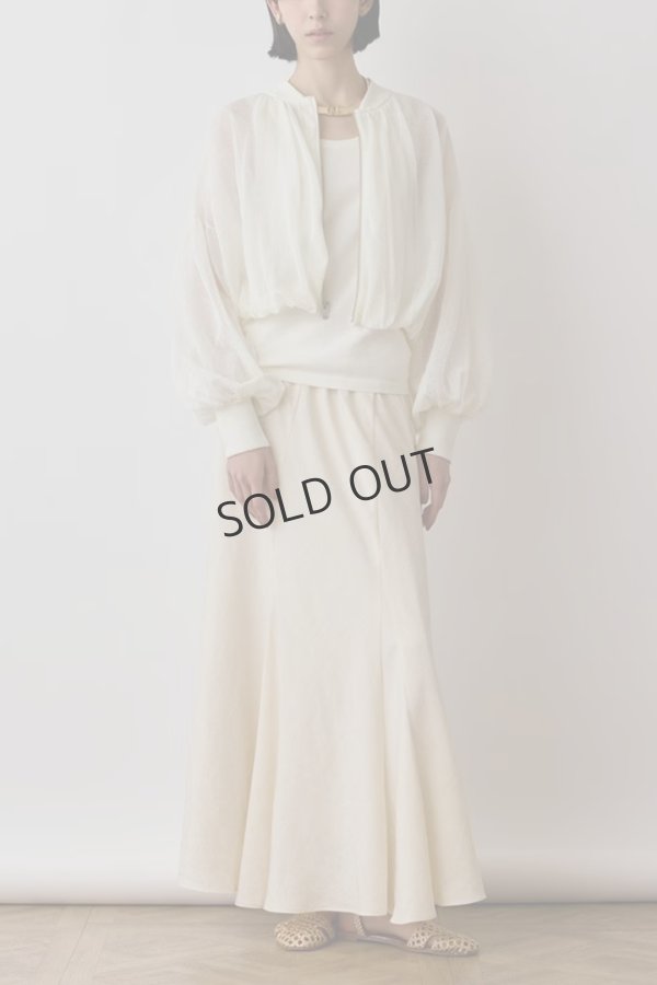 画像5: {SOLD}グレースコンチネンタル｜GRACE CONTINENTAL  シアーニットバルーンジャケット{-BES} (5)