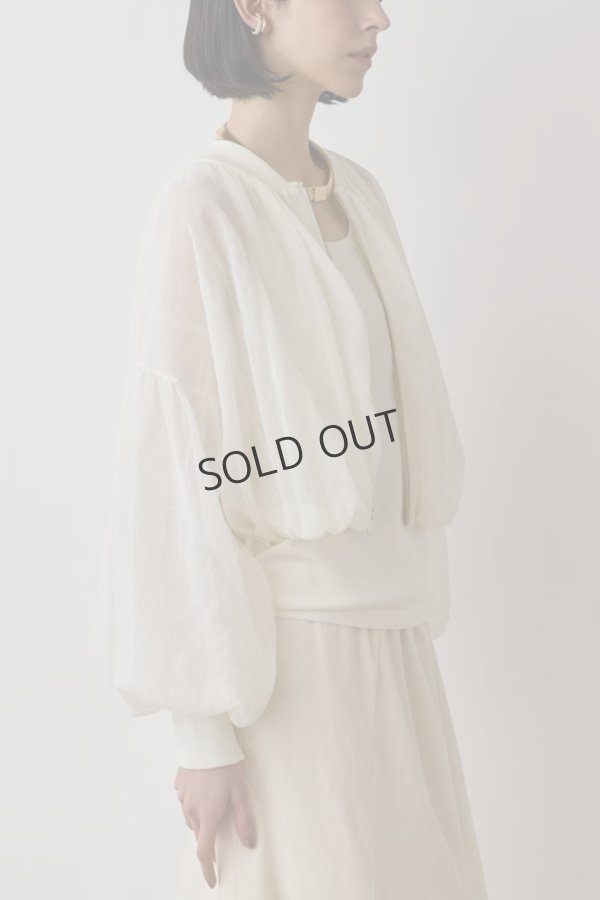 画像8: {SOLD}グレースコンチネンタル｜GRACE CONTINENTAL  シアーニットバルーンジャケット{-BES} (8)