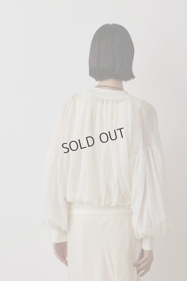 画像9: {SOLD}グレースコンチネンタル｜GRACE CONTINENTAL  シアーニットバルーンジャケット{-BES} (9)