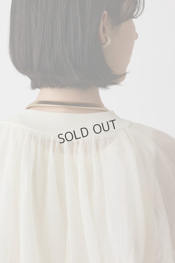 画像12: {SOLD}グレースコンチネンタル｜GRACE CONTINENTAL  シアーニットバルーンジャケット{-BES} (12)