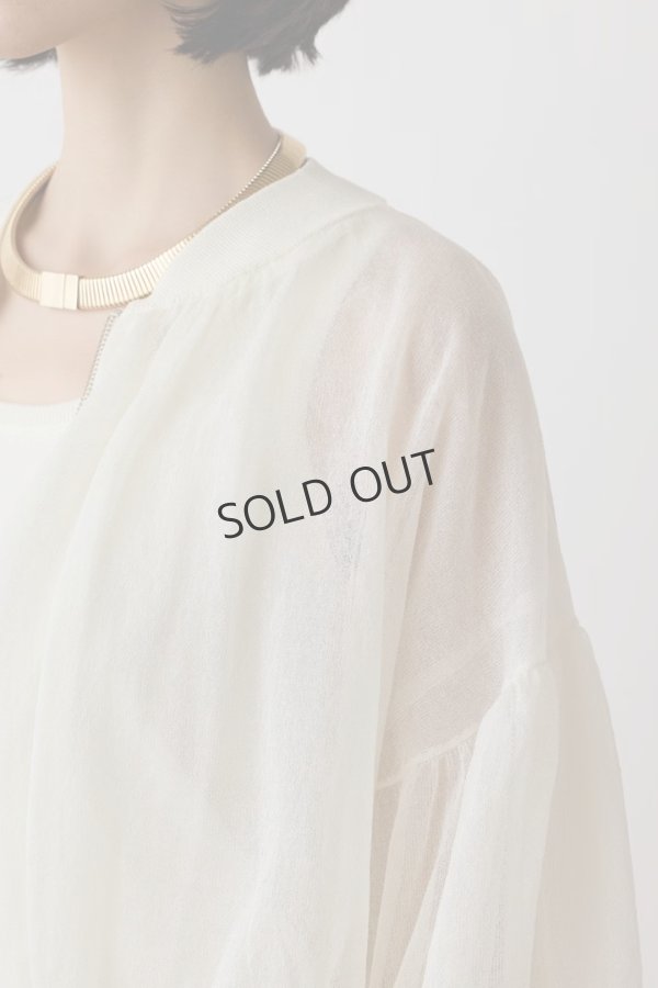 画像14: {SOLD}グレースコンチネンタル｜GRACE CONTINENTAL  シアーニットバルーンジャケット{-BES} (14)