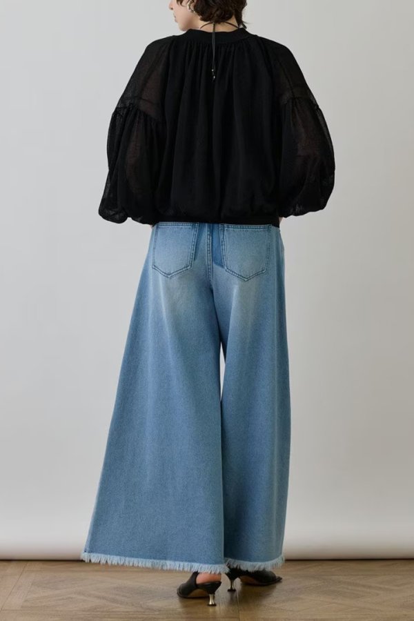 画像3: 【 40%OFF セール36,300円→21,780円】 グレースコンチネンタル｜GRACE CONTINENTAL  シアーニットバルーンジャケット{-BES} (3)