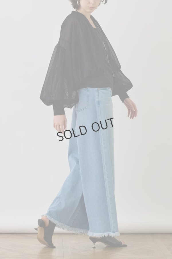 画像4: グレースコンチネンタル｜GRACE CONTINENTAL  シアーニットバルーンジャケット{-BES} (4)