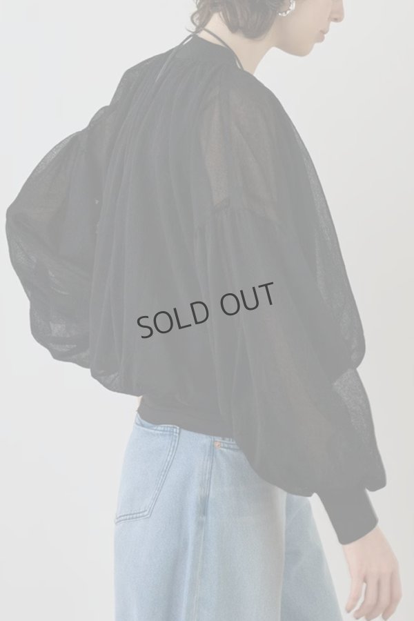 画像5: グレースコンチネンタル｜GRACE CONTINENTAL  シアーニットバルーンジャケット{-BES} (5)