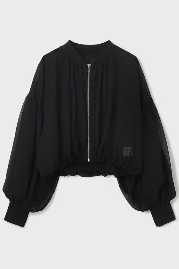 画像8: 【 40%OFF セール36,300円→21,780円】 グレースコンチネンタル｜GRACE CONTINENTAL  シアーニットバルーンジャケット{-BES} (8)