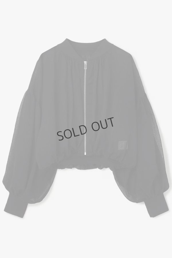 画像8: グレースコンチネンタル｜GRACE CONTINENTAL  シアーニットバルーンジャケット{-BES} (8)