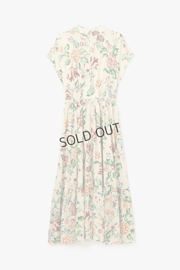 画像9: {SOLD}グレースコンチネンタル|GRACE CONTINENTAL  アンティークフラワープリントワンピース{-BES} (9)