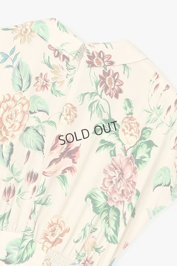 画像10: {SOLD}グレースコンチネンタル|GRACE CONTINENTAL  アンティークフラワープリントワンピース{-BES} (10)