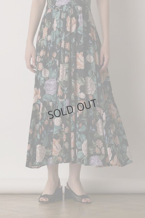 画像3: {SOLD}グレースコンチネンタル|GRACE CONTINENTAL  アンティークフラワープリントワンピース{-BES} (3)
