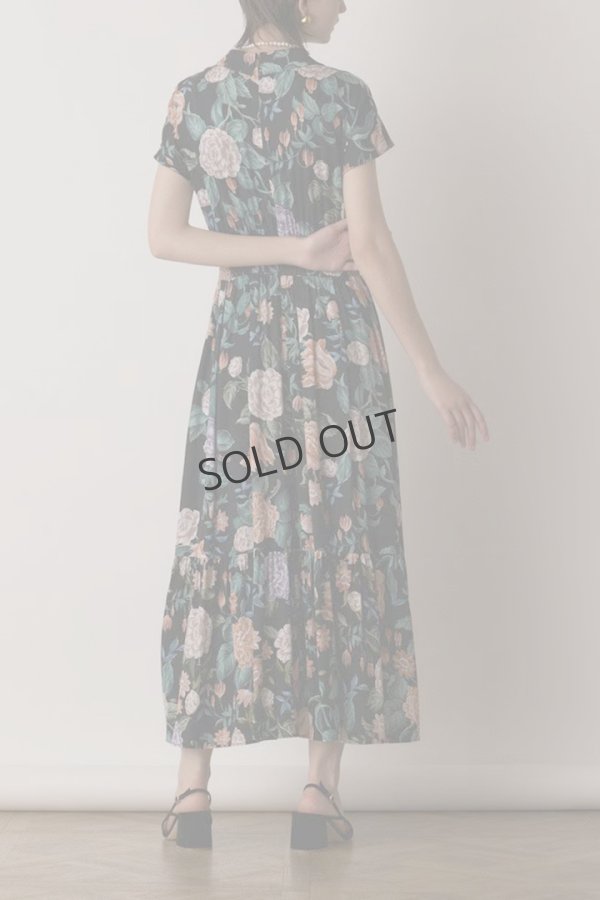 画像6: {SOLD}グレースコンチネンタル|GRACE CONTINENTAL  アンティークフラワープリントワンピース{-BES} (6)