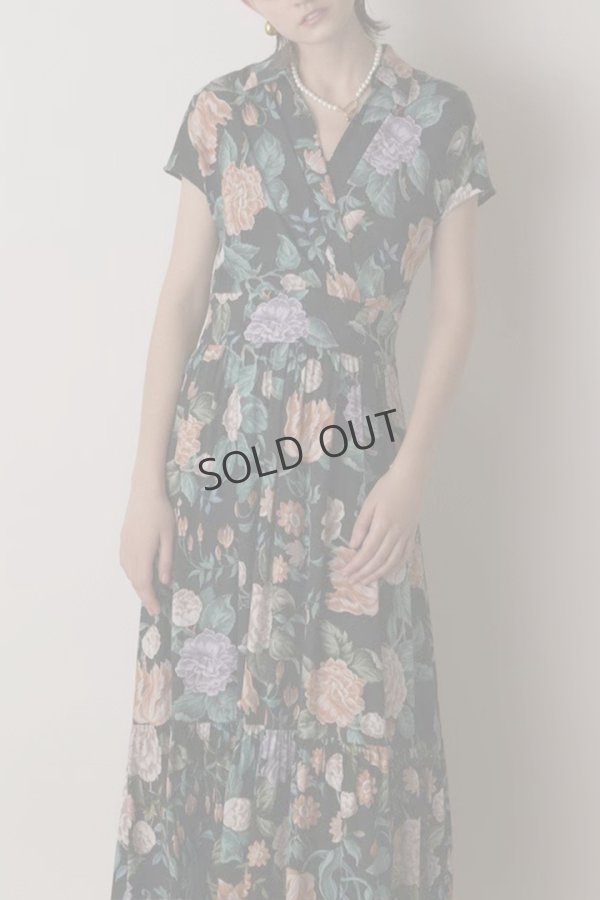 画像7: {SOLD}グレースコンチネンタル|GRACE CONTINENTAL  アンティークフラワープリントワンピース{-BES} (7)