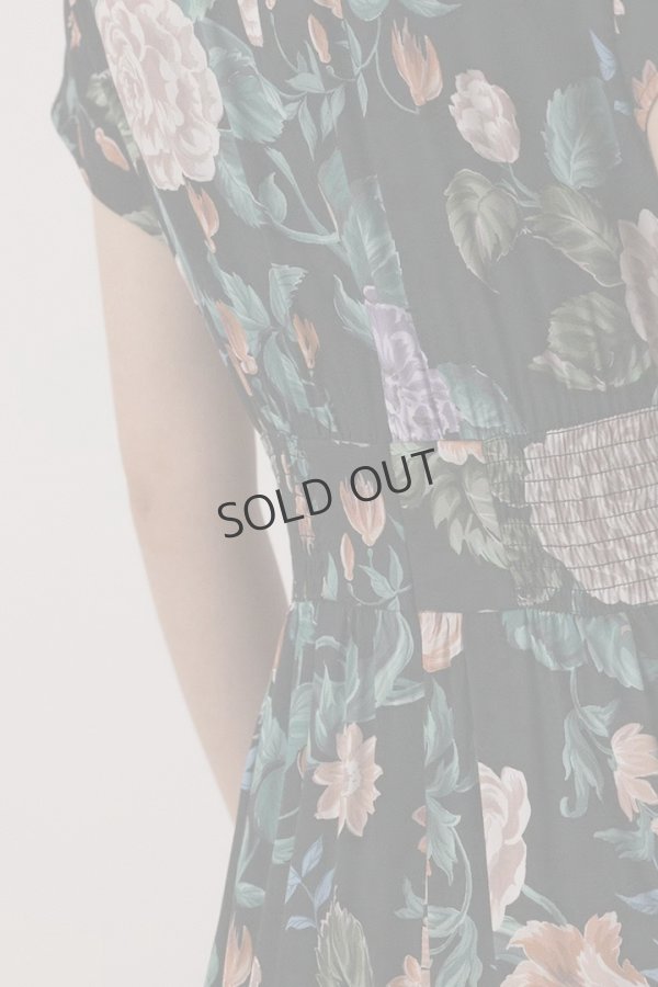 画像10: {SOLD}グレースコンチネンタル|GRACE CONTINENTAL  アンティークフラワープリントワンピース{-BES} (10)