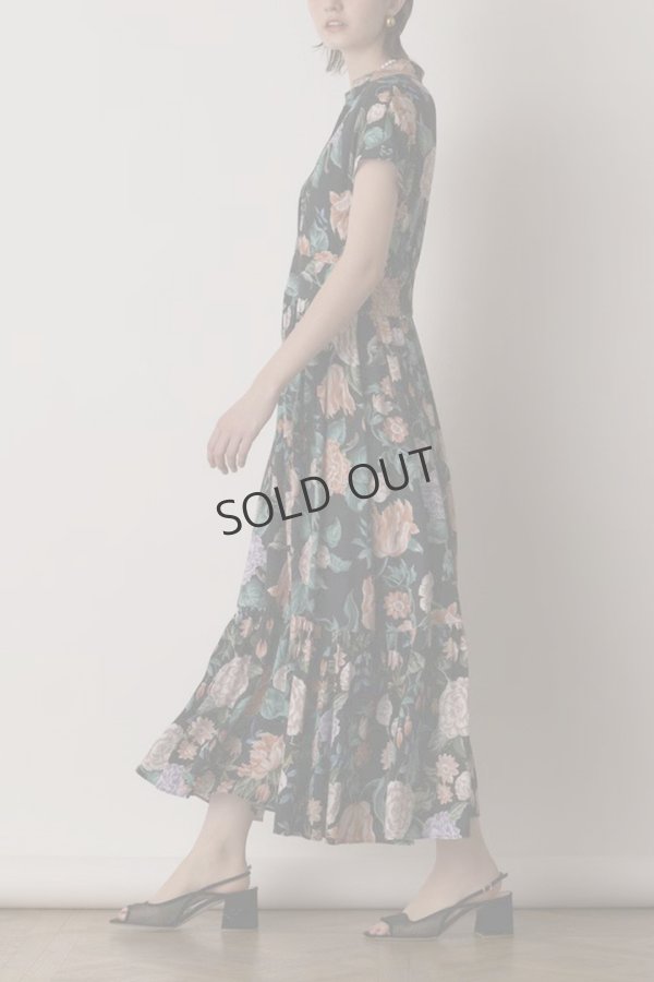 画像11: {SOLD}グレースコンチネンタル|GRACE CONTINENTAL  アンティークフラワープリントワンピース{-BES} (11)