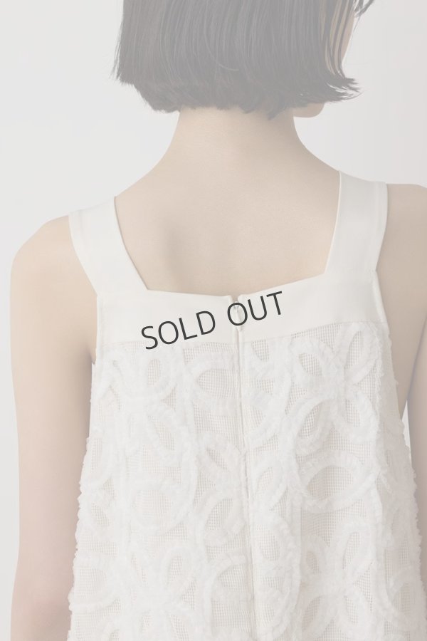 画像9: {SOLD}グレースコンチネンタル|GRACE CONTINENTAL  テープ刺繍メッシュワンピース{-BES} (9)