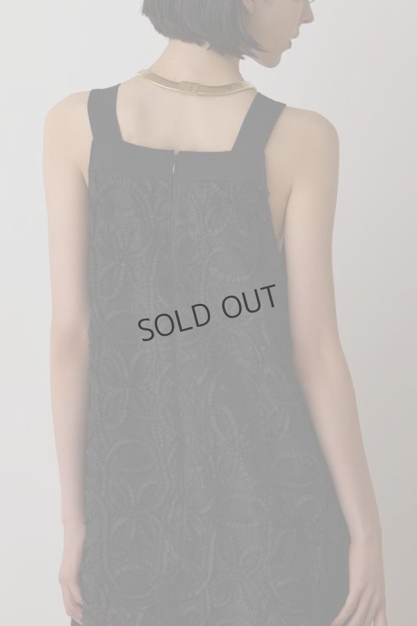 画像5: {SOLD}グレースコンチネンタル｜GRACE CONTINENTAL  テープ刺繍メッシュワンピース{-BES} (5)