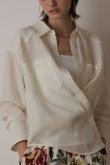 画像2: 【 10%OFF セール｜30,800円→27,720円】 グレースコンチネンタル｜GRACE CONTINENTAL  シアー2wayウエスタンシャツ{-BES} (2)