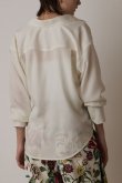画像3: 【 10%OFF セール｜30,800円→27,720円】 グレースコンチネンタル｜GRACE CONTINENTAL  シアー2wayウエスタンシャツ{-BES} (3)