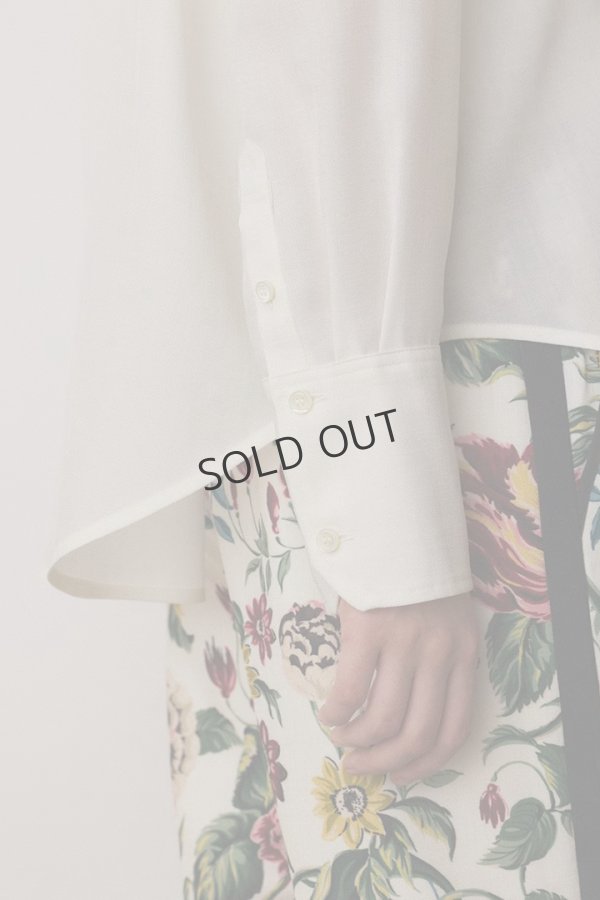 画像8: {SOLD}グレースコンチネンタル｜GRACE CONTINENTAL  シアー2wayウエスタンシャツ{-BES} (8)