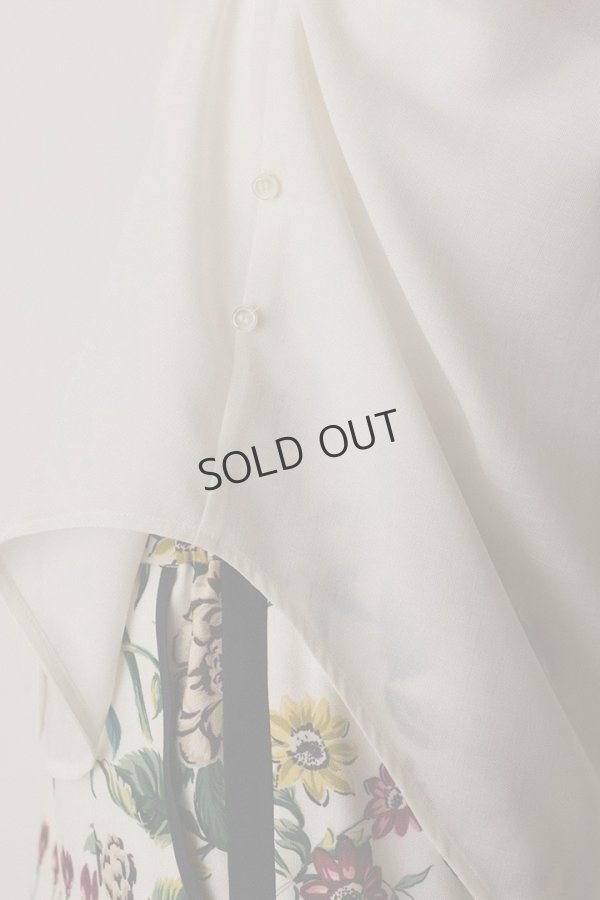 画像9: {SOLD}グレースコンチネンタル｜GRACE CONTINENTAL  シアー2wayウエスタンシャツ{-BES} (9)