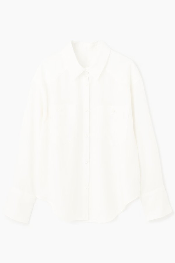 画像10:  {SOLD} グレースコンチネンタル｜GRACE CONTINENTAL  シアー2wayウエスタンシャツ{-BES} (10)