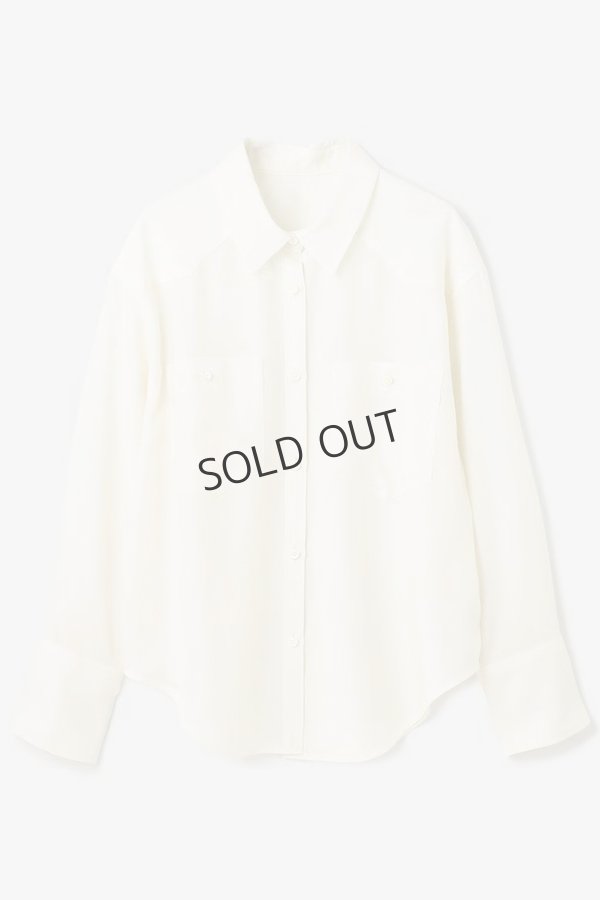 画像10: {SOLD}グレースコンチネンタル｜GRACE CONTINENTAL  シアー2wayウエスタンシャツ{-BES} (10)